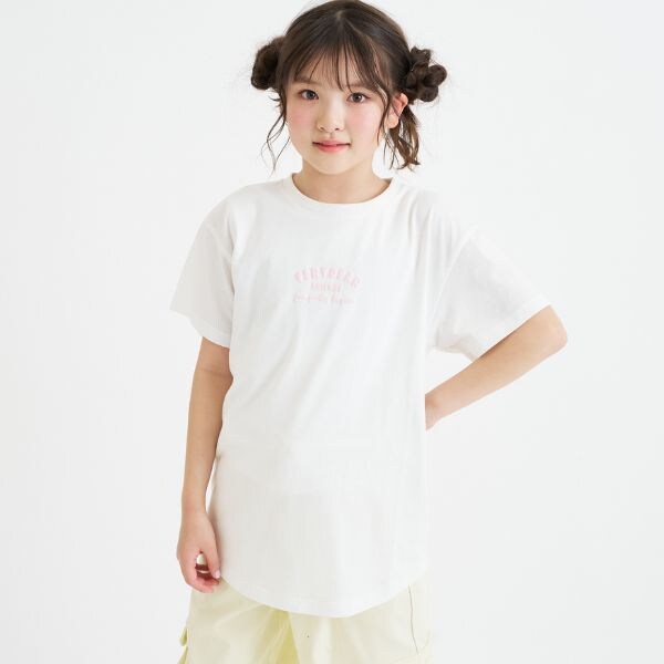 【デイリープライス】グラデくまちゃん半袖チュニックTシャツ