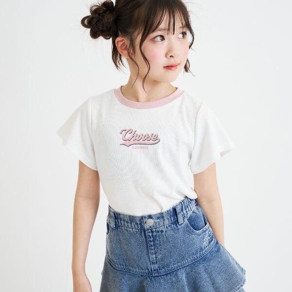 【デイリープライス】アソート柄半袖テレコトップス