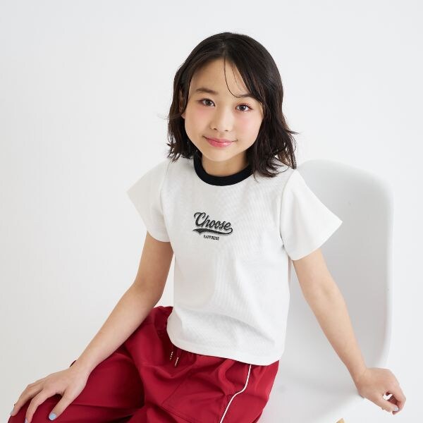 【デイリープライス】アソート柄半袖テレコトップス