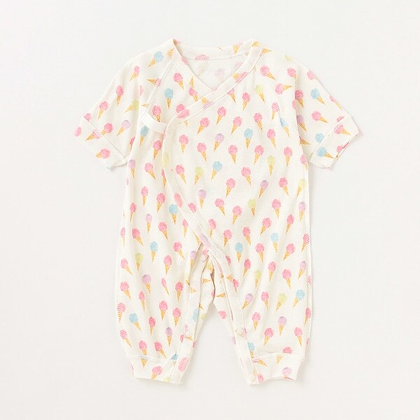 【肌着】【オーシャン＆グラウンド】スナップコンビ肌着Icecream