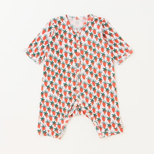 【カーバーオール/ロンパース】【オーシャン＆グラウンド】長袖ロンパス Ichigo Batake