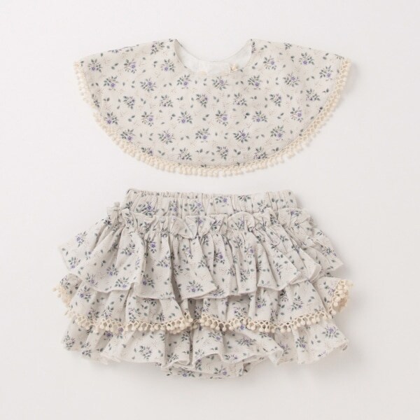 【スタイ】【オーシャン＆グラウンド】ヴィンテージフラワーGIRLSベビーSET