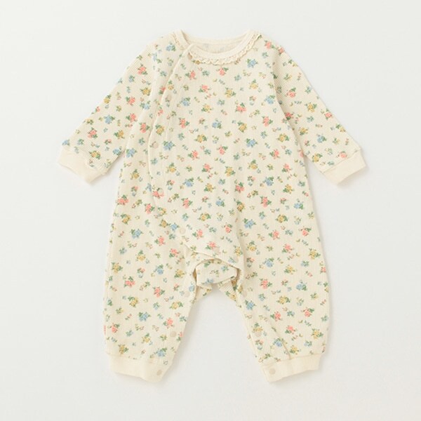 【カーバーオール/ロンパース】【オーシャン＆グラウンド】コバナガラ新生児ロンパース