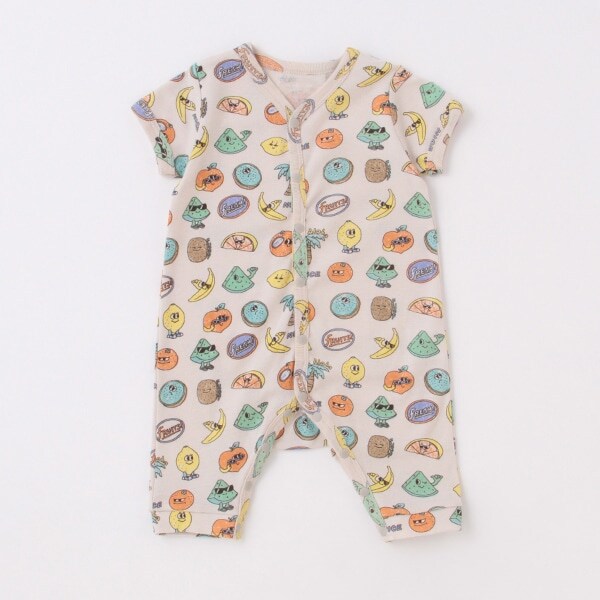 【カーバーオール/ロンパース】【オーシャン＆グラウンド】半袖ロンパースFunny Fruits