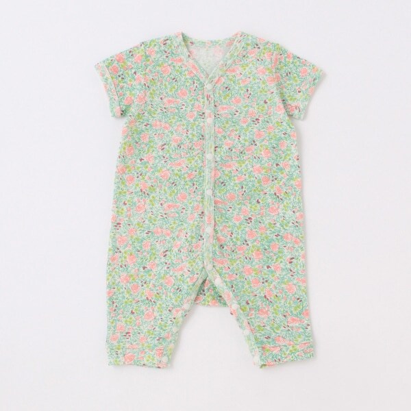 【カーバーオール/ロンパース】【オーシャン＆グラウンド】半袖ロンパースRose millefeille