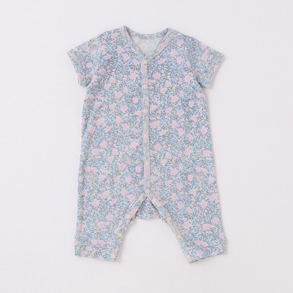 【カーバーオール/ロンパース】【オーシャン＆グラウンド】半袖ロンパースRose millefeille