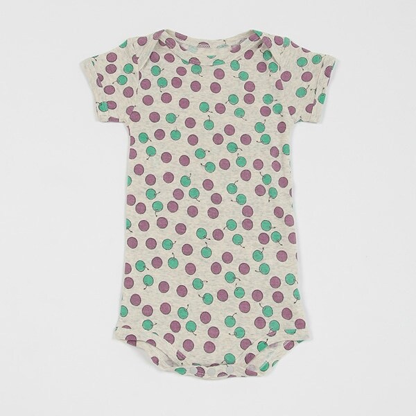 【カーバーオール/ロンパース】【オーシャン＆グラウンド】半袖ボディシャツ　APPLEDOT