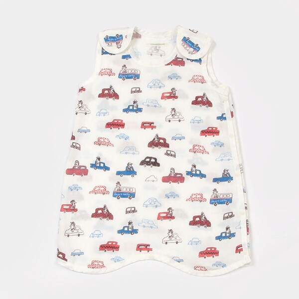 【アウター/おくるみ】【オーシャン＆グラウンド】ベビーガーゼスリーパー