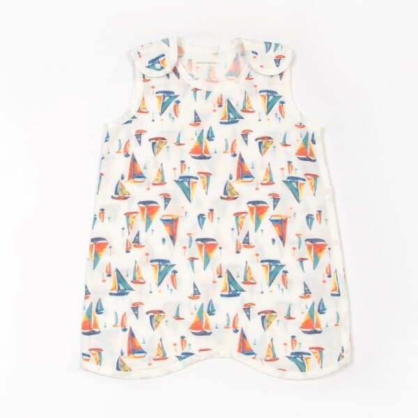 【アウター/おくるみ】【オーシャン＆グラウンド】ベビーガーゼスリーパー