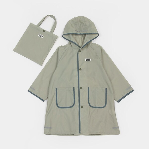 【レインコート/ポンチョ】【オーシャン＆グラウンド】パイピングレインコート