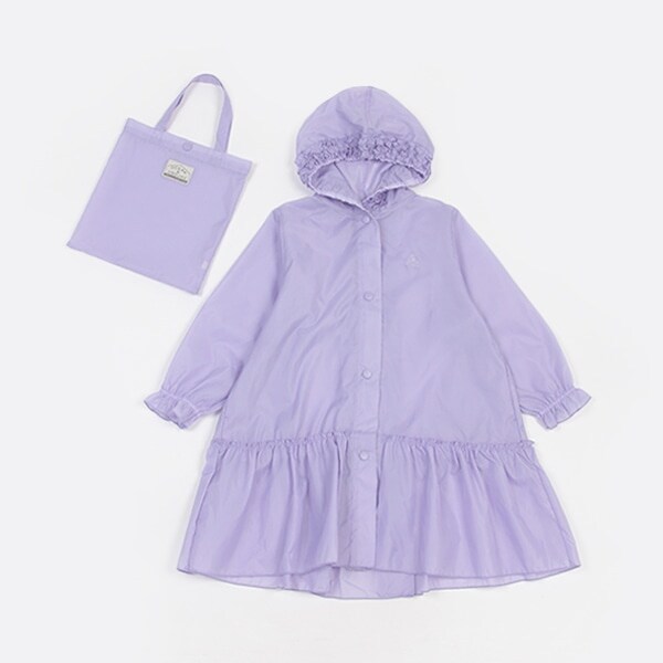 【レインコート/ポンチョ】【オーシャン＆グラウンド】GIRLS フリルレインコート