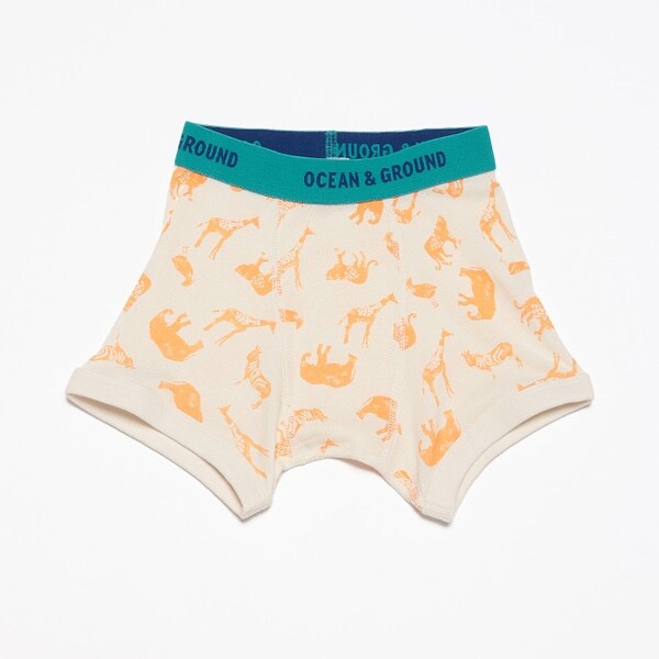 【オーシャン＆グラウンド】ボクサーパンツ Animal Stamp