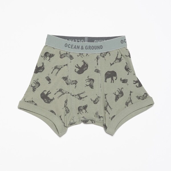 【オーシャン＆グラウンド】ボクサーパンツ Animal Stamp