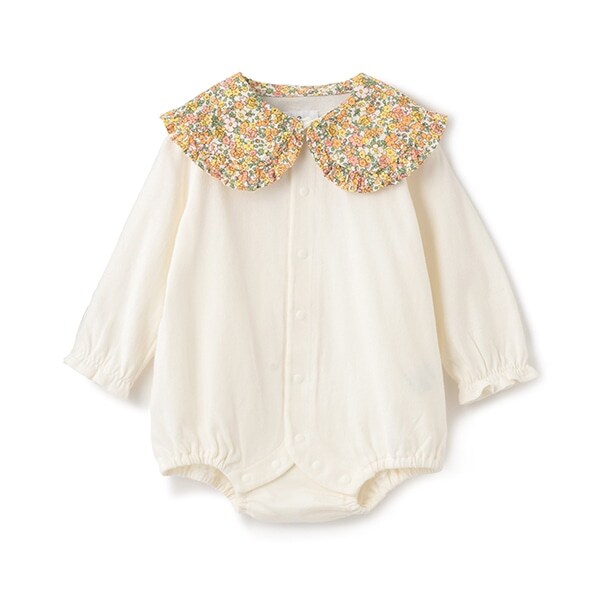 【カーバーオール/ロンパース】【オーシャン＆グラウンド】フリルカラーバルーンボディシャツ