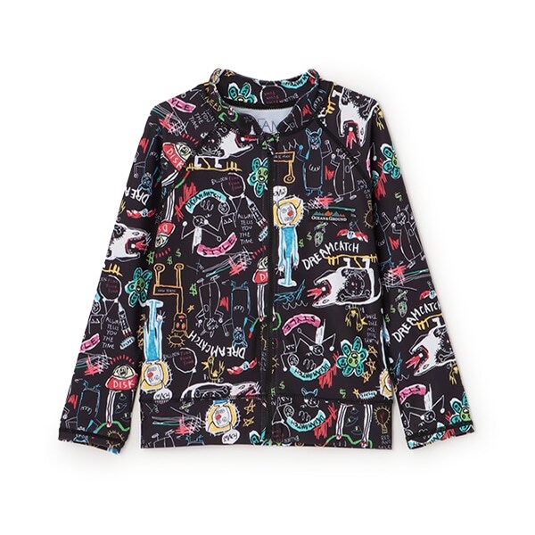 【SWIM】【オーシャン＆グラウンド】BOYSソウガラZIPラッシュガード