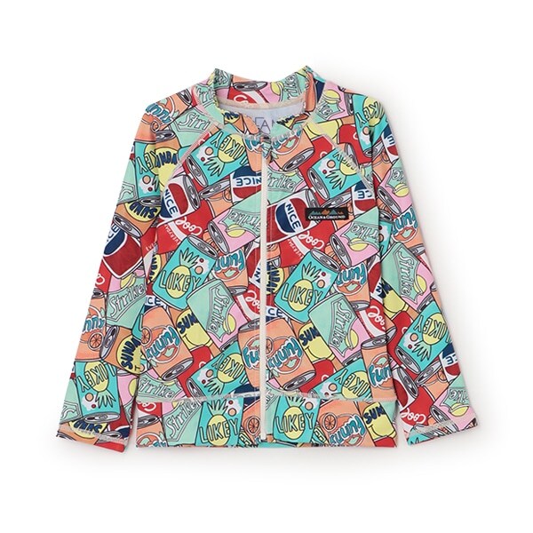 【SWIM】【オーシャン＆グラウンド】BOYSソウガラZIPラッシュガード