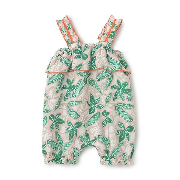 【オーシャン＆グラウンド】ソウガラフリルストラップベビーサロペット