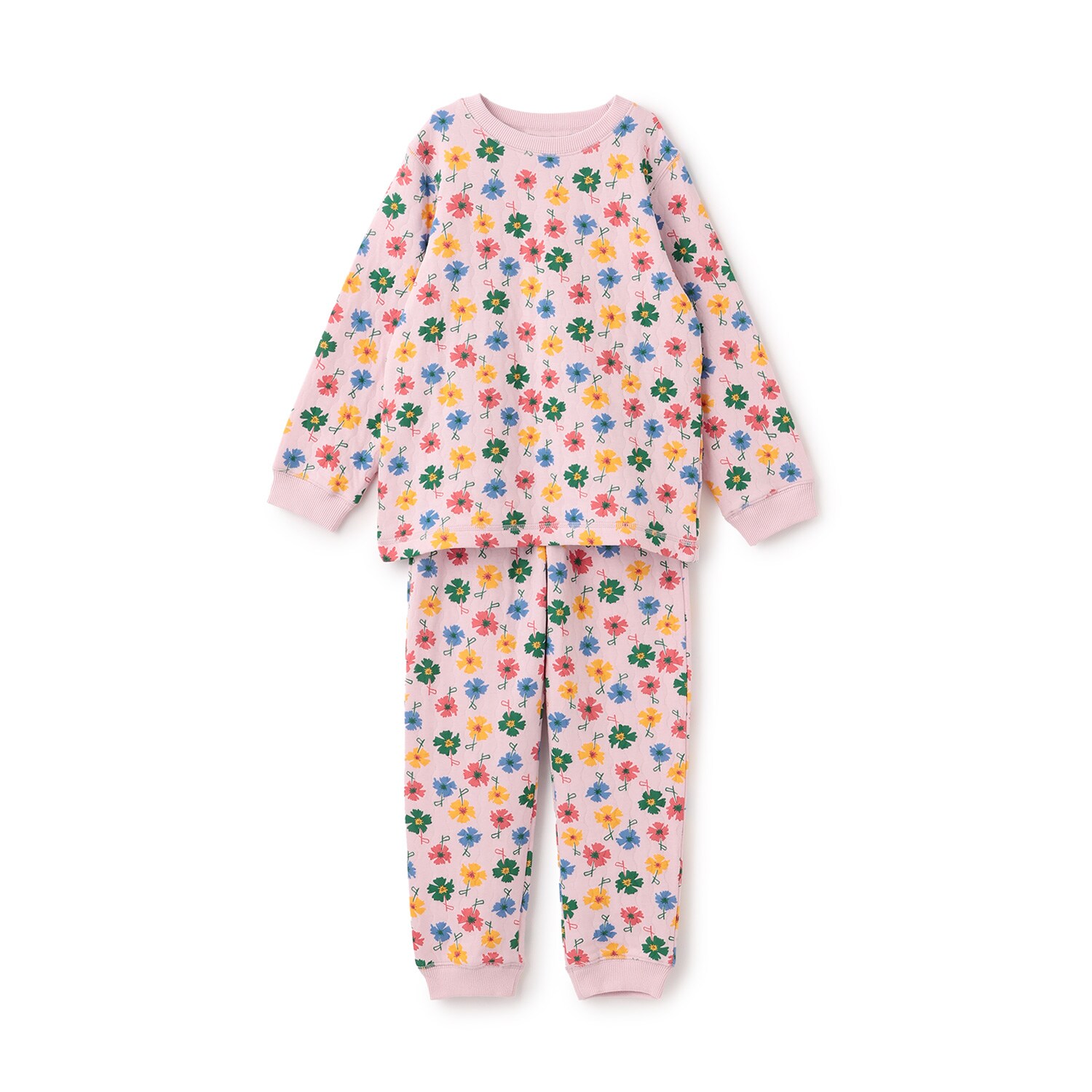 【ルームウェア/パジャマ】【オーシャン＆グラウンド】GIRL'Sニットキルトパジャマ