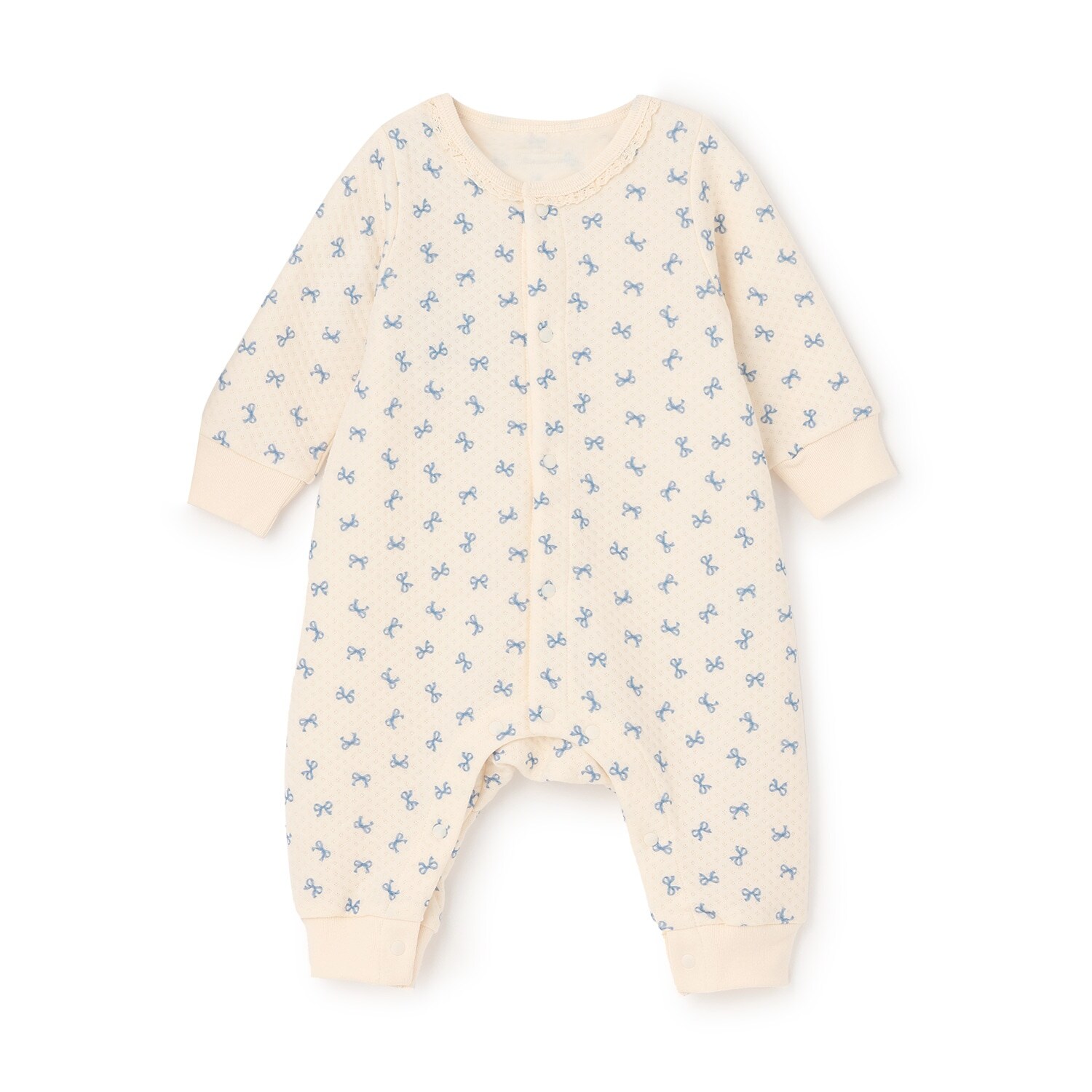 【LaStella】ネックレースソウガラ新生児ロンパス