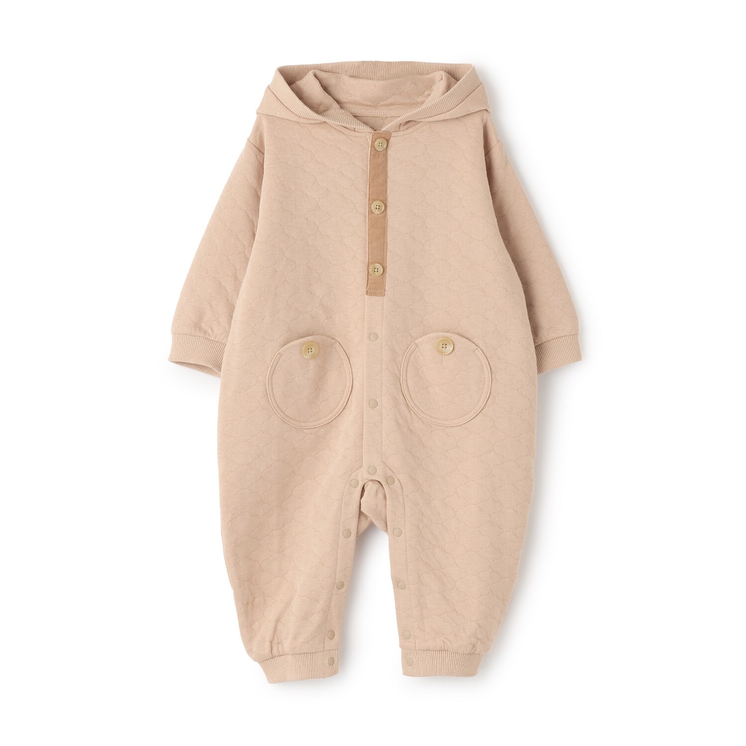 【LaStella】雲柄キルトコビトフードロンパス