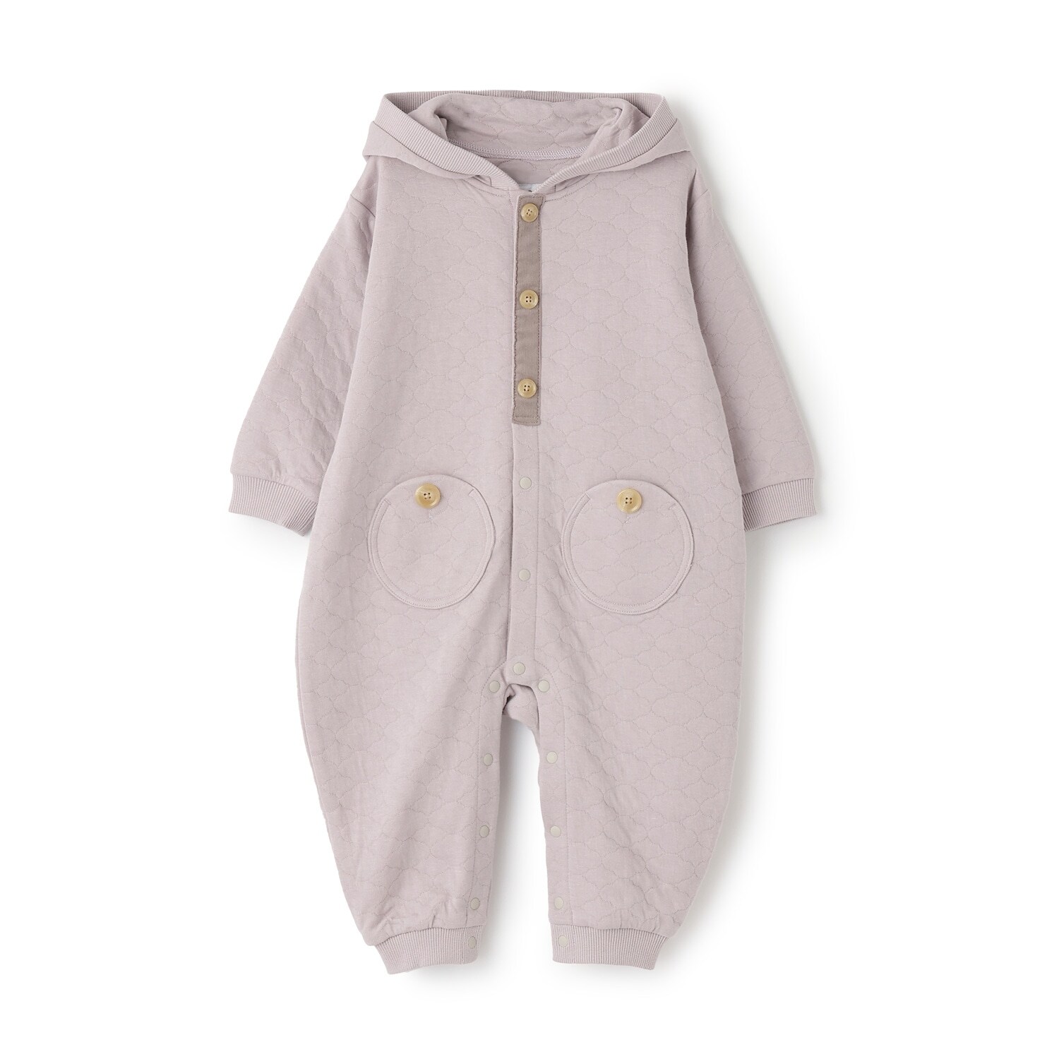 【LaStella】雲柄キルトコビトフードロンパス