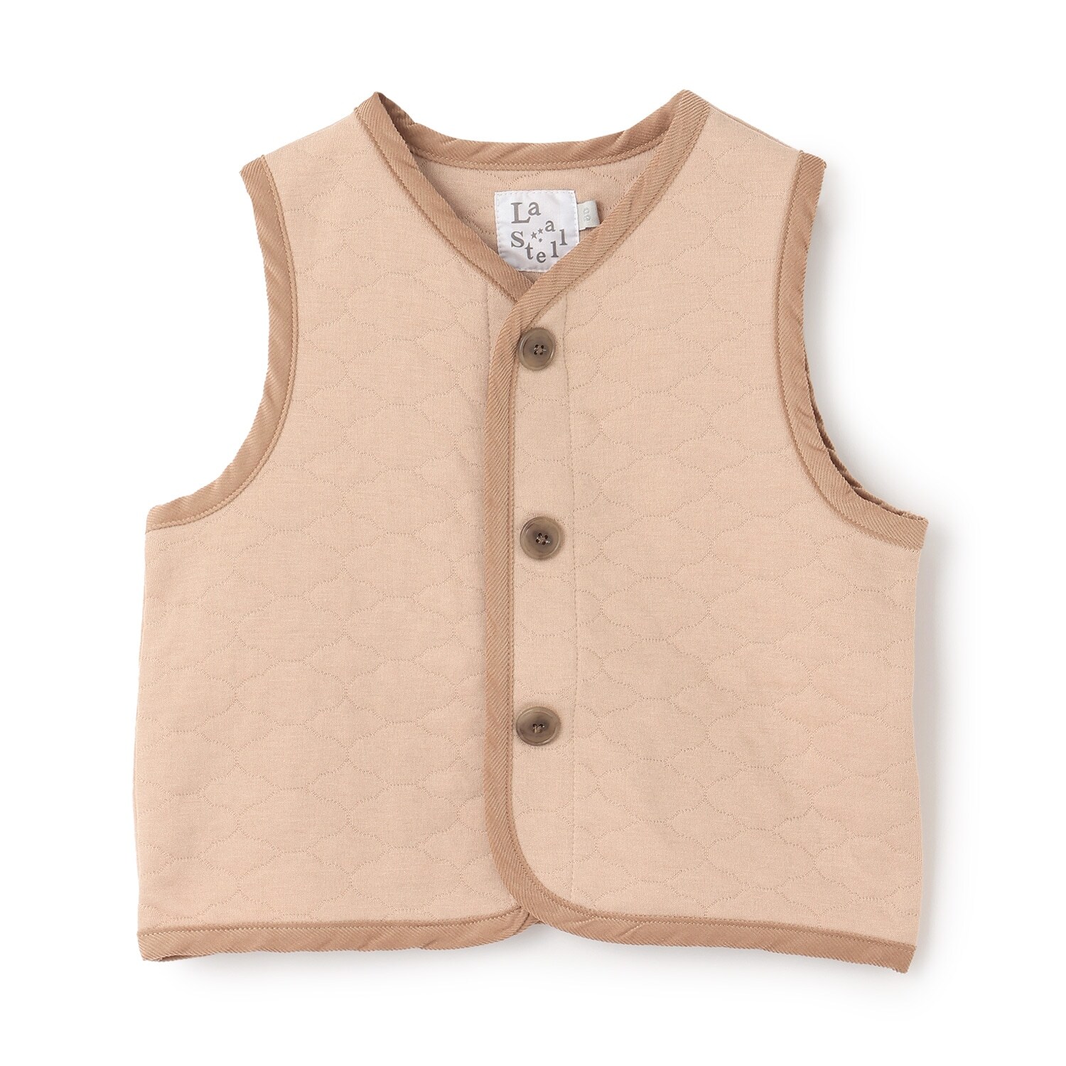 【LaStella】雲柄キルトベビーベスト