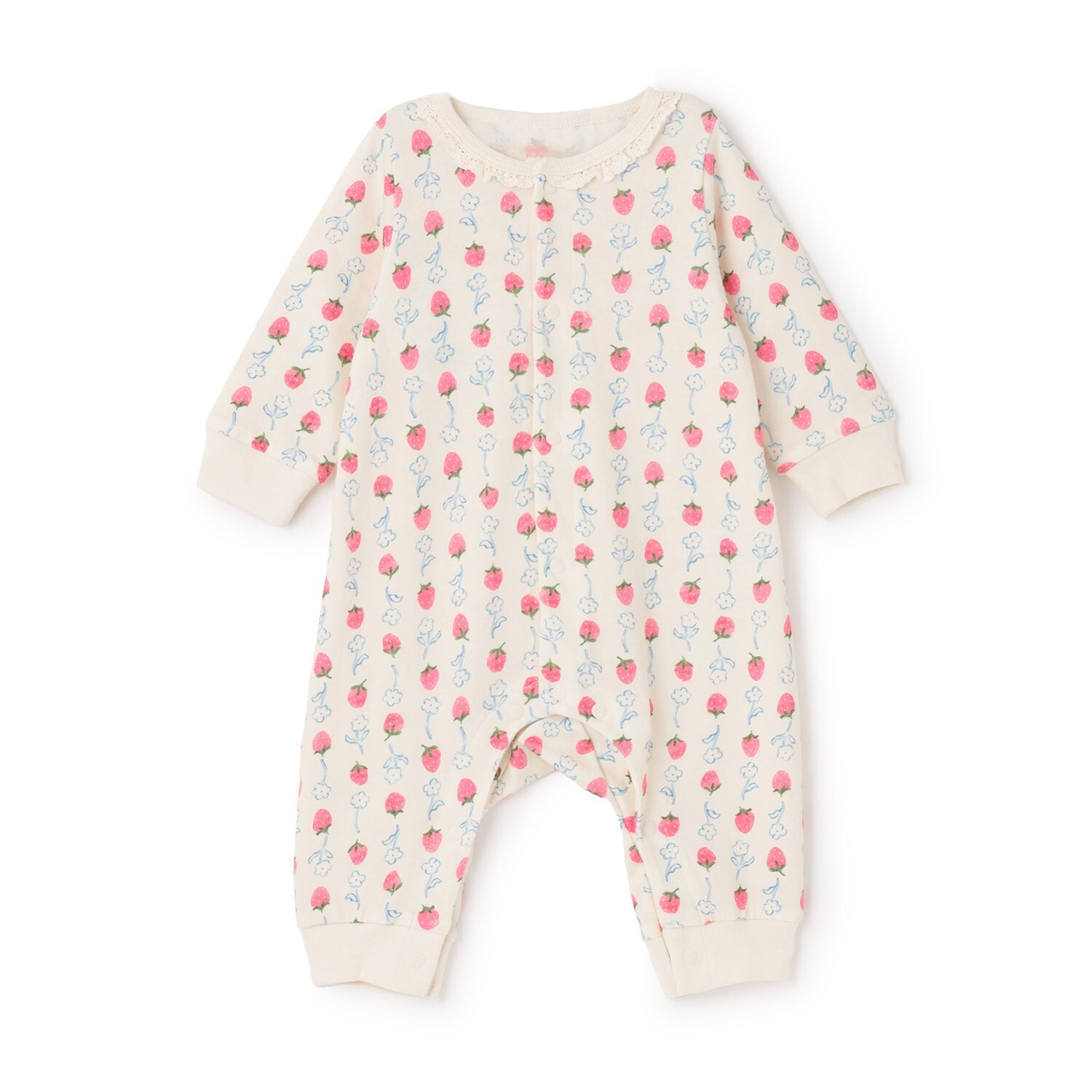 【LaStella】ソウガラレースツキ新生児ロンパス