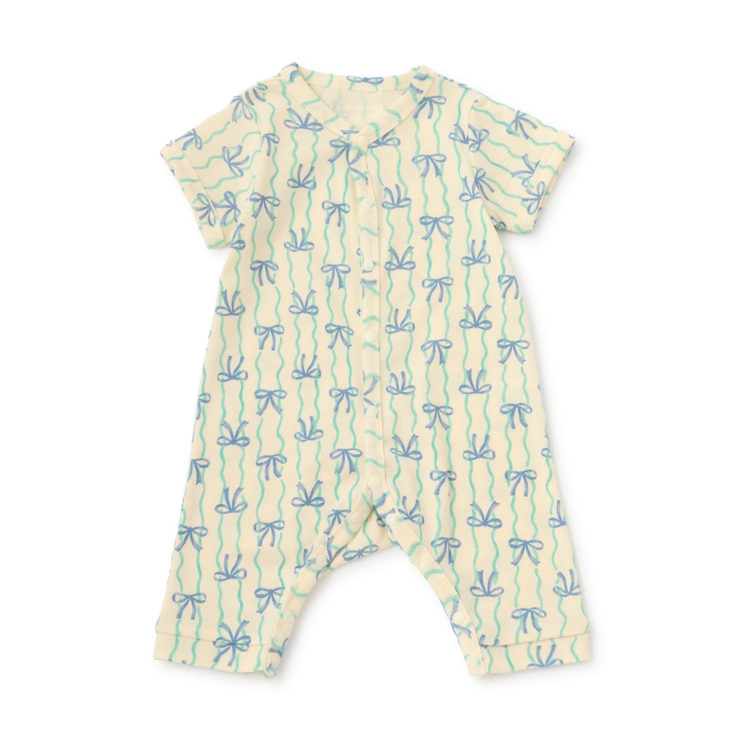 【オーシャン＆グラウンド】半袖ロンパス  Swaying Ribbon