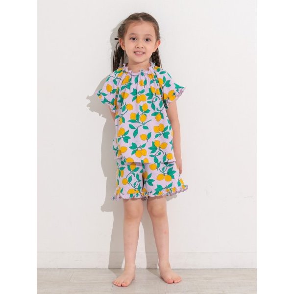 【NEBULA】GIRL'Sフリルソウガラ半袖パジャマ