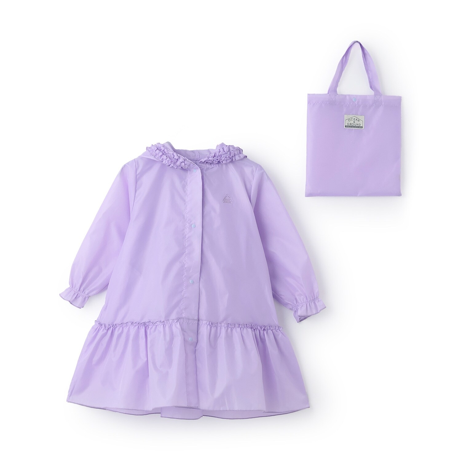 【オーシャン＆グラウンド】フリルレインコート