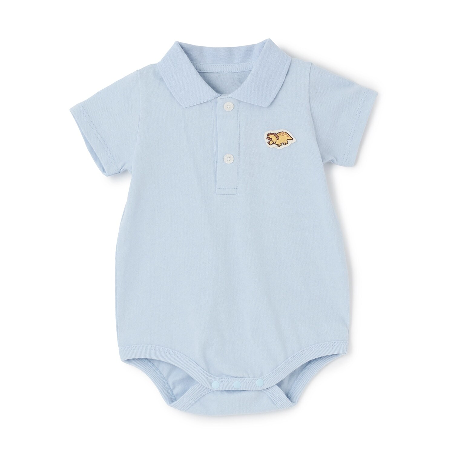 【LaStella】恐竜ワッペンポロボディシャツ