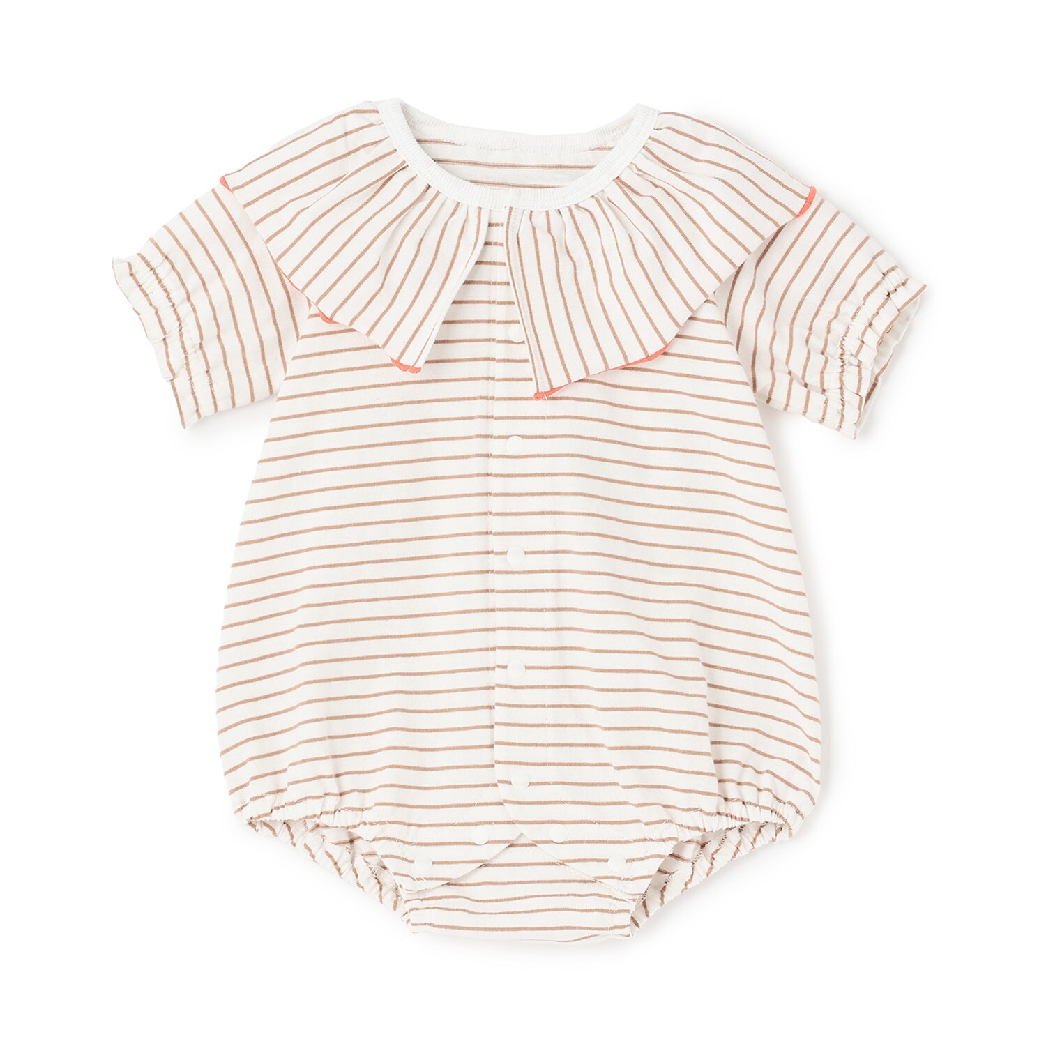 【LaStella】メロウカラーボーダーボディシャツ