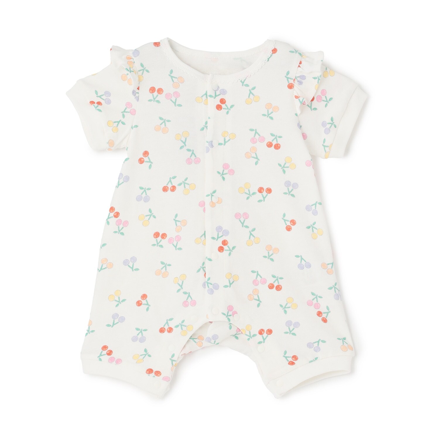 【LaStella】2柄GIRL'S新生児ロンパス