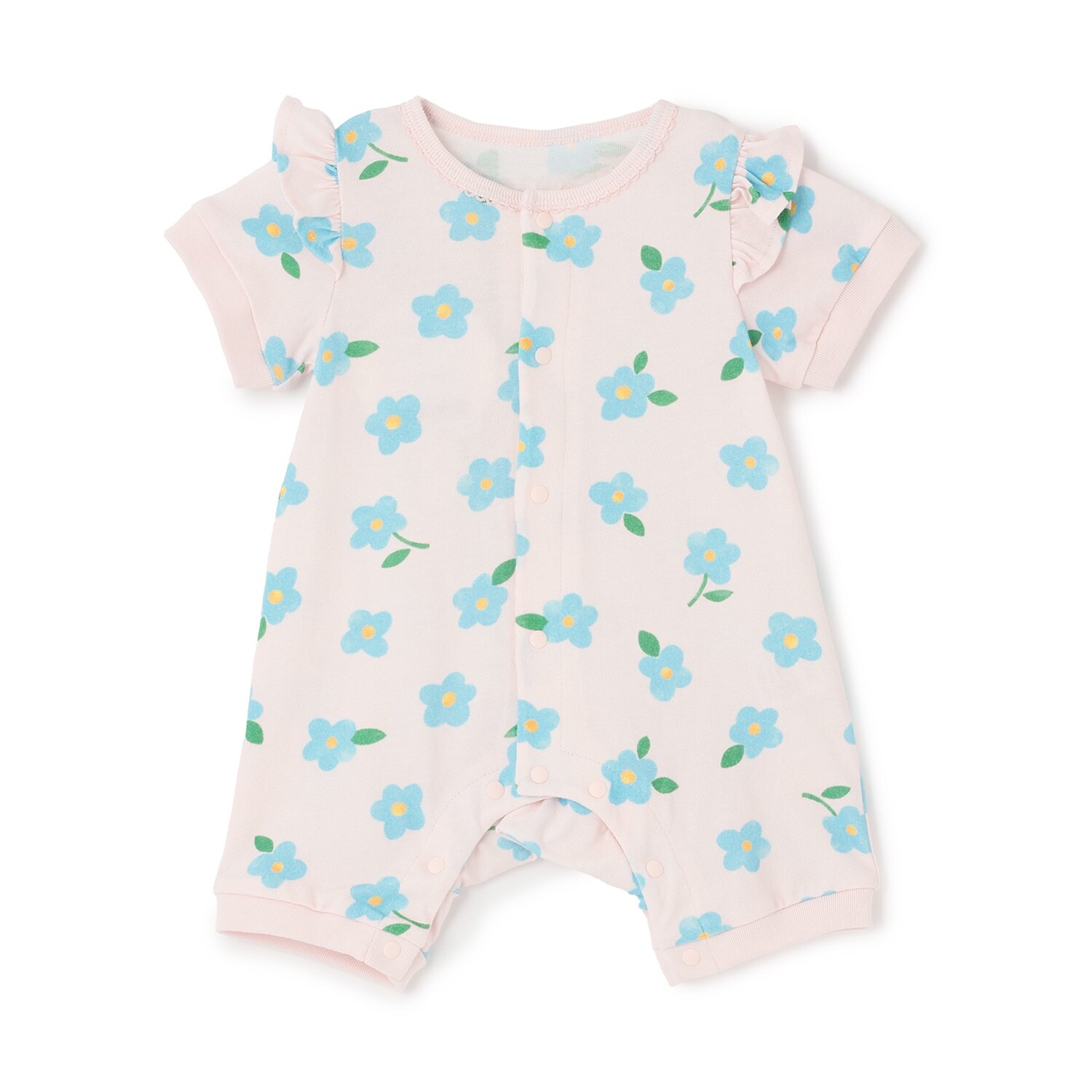 【LaStella】2柄GIRL'S新生児ロンパス