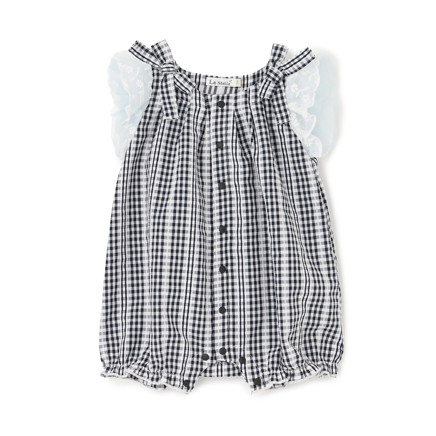 【LaStella】リボンギャザーロンパス