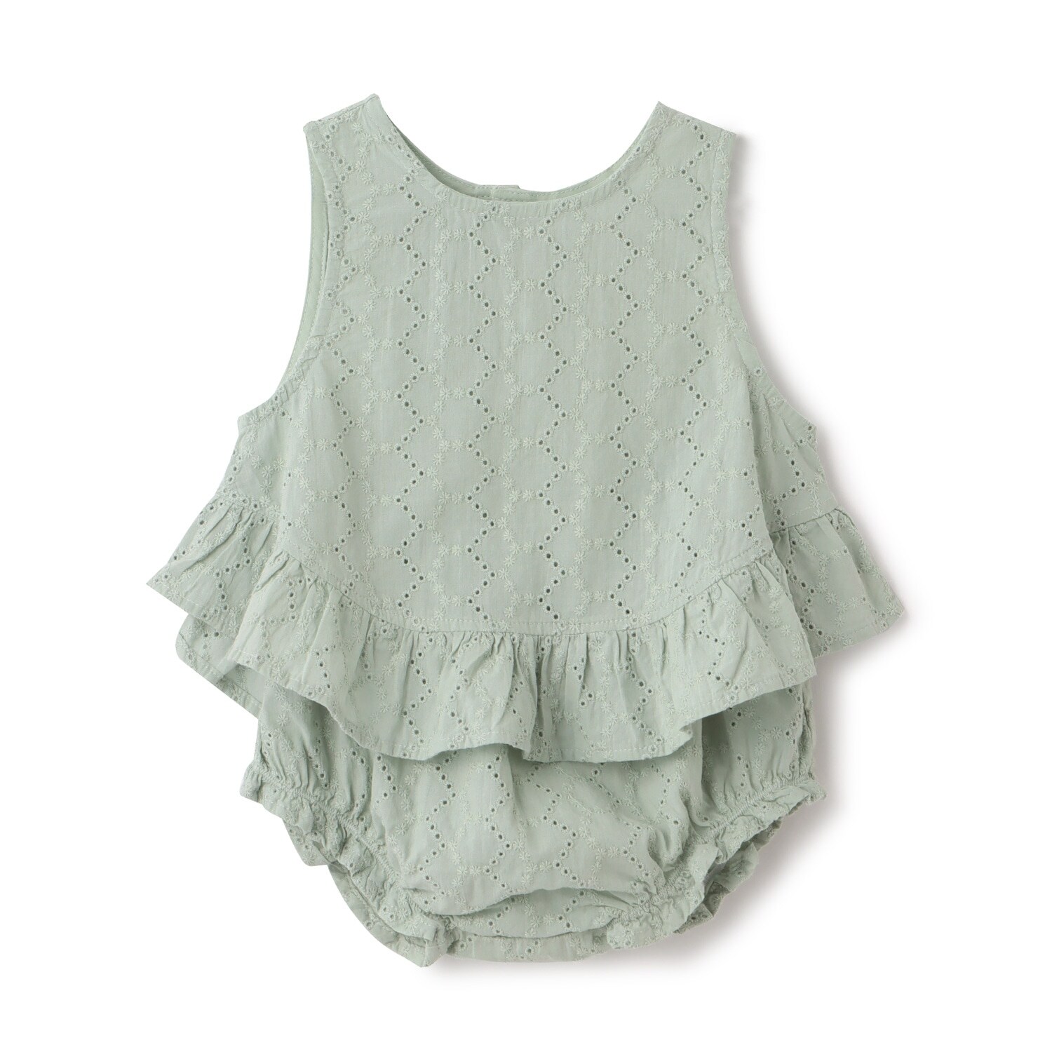 【LaStella】フリルヘムチュニックスーツ