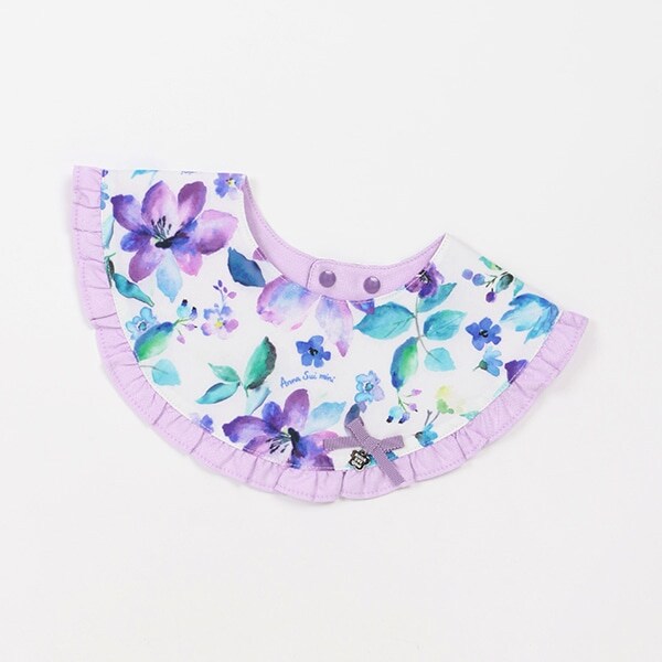 リバーシブル水彩花柄スタイ