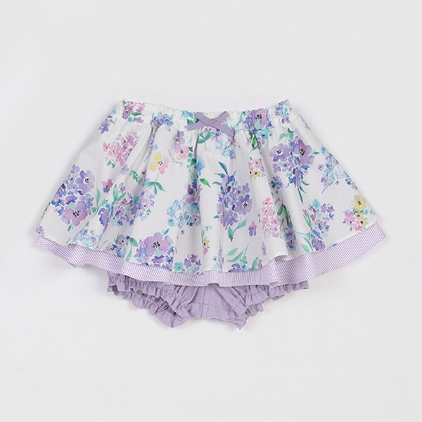 ユニコーン花柄スカートつきカバーパンツ