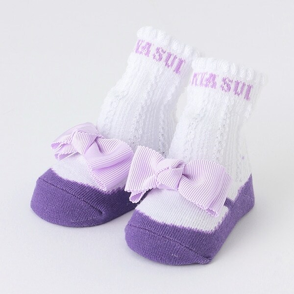 リボンクルーソックス【日本製】