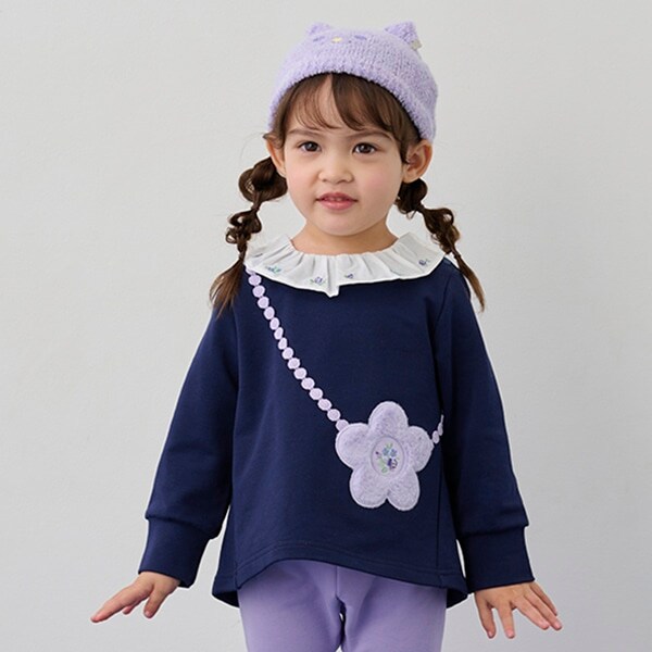 お花トロンプルイユトレーナー