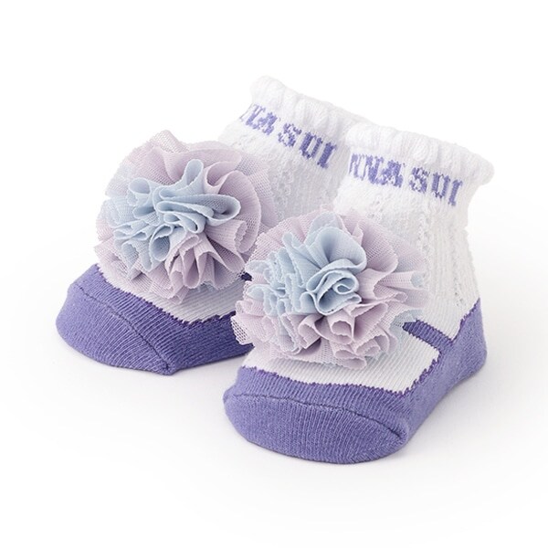 チュール梵天クルーソックス