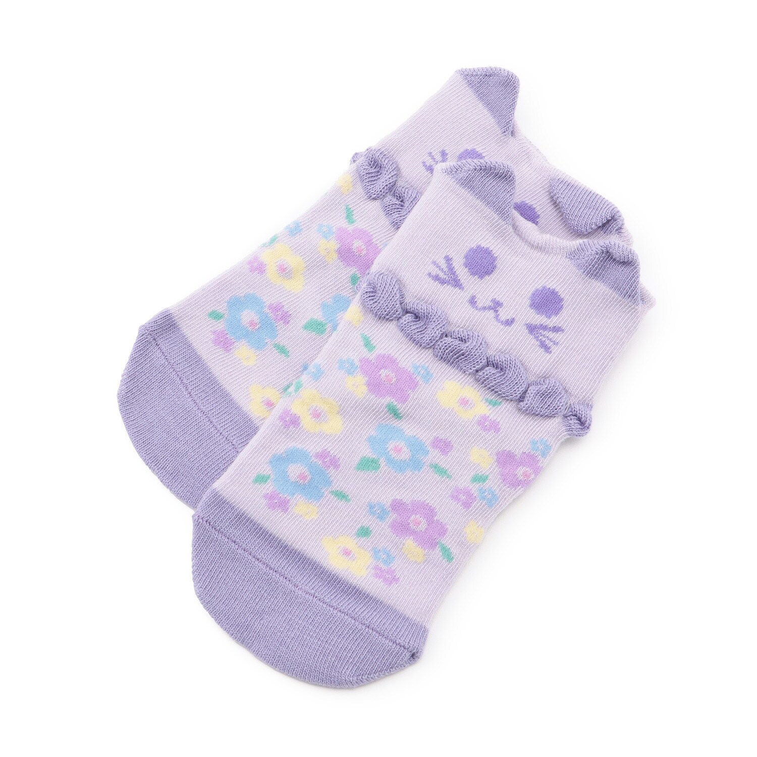 ネコ耳クルーソックス