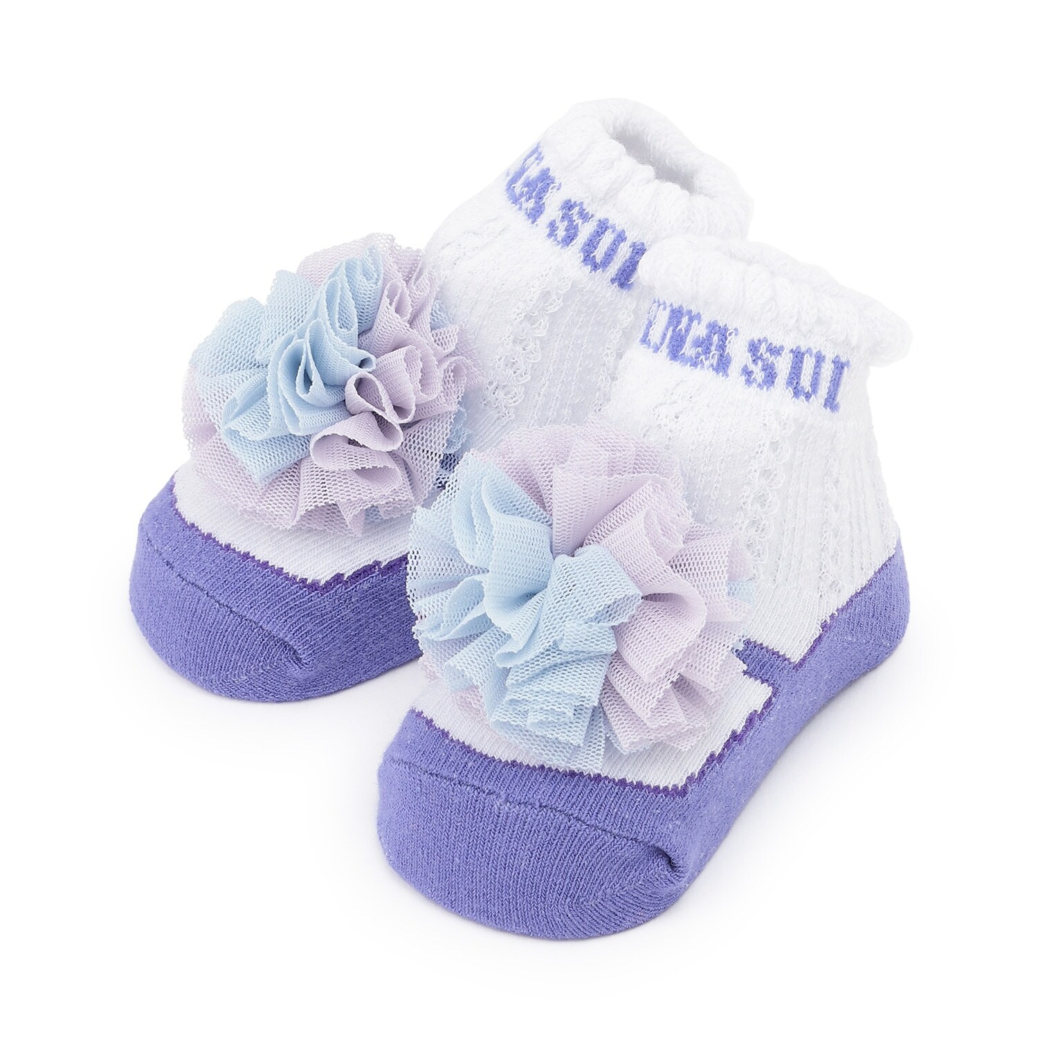 チュール梵天クルーソックス