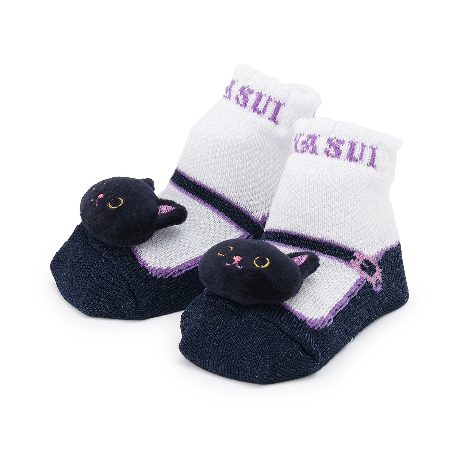 ネコマスコットクルーソックス