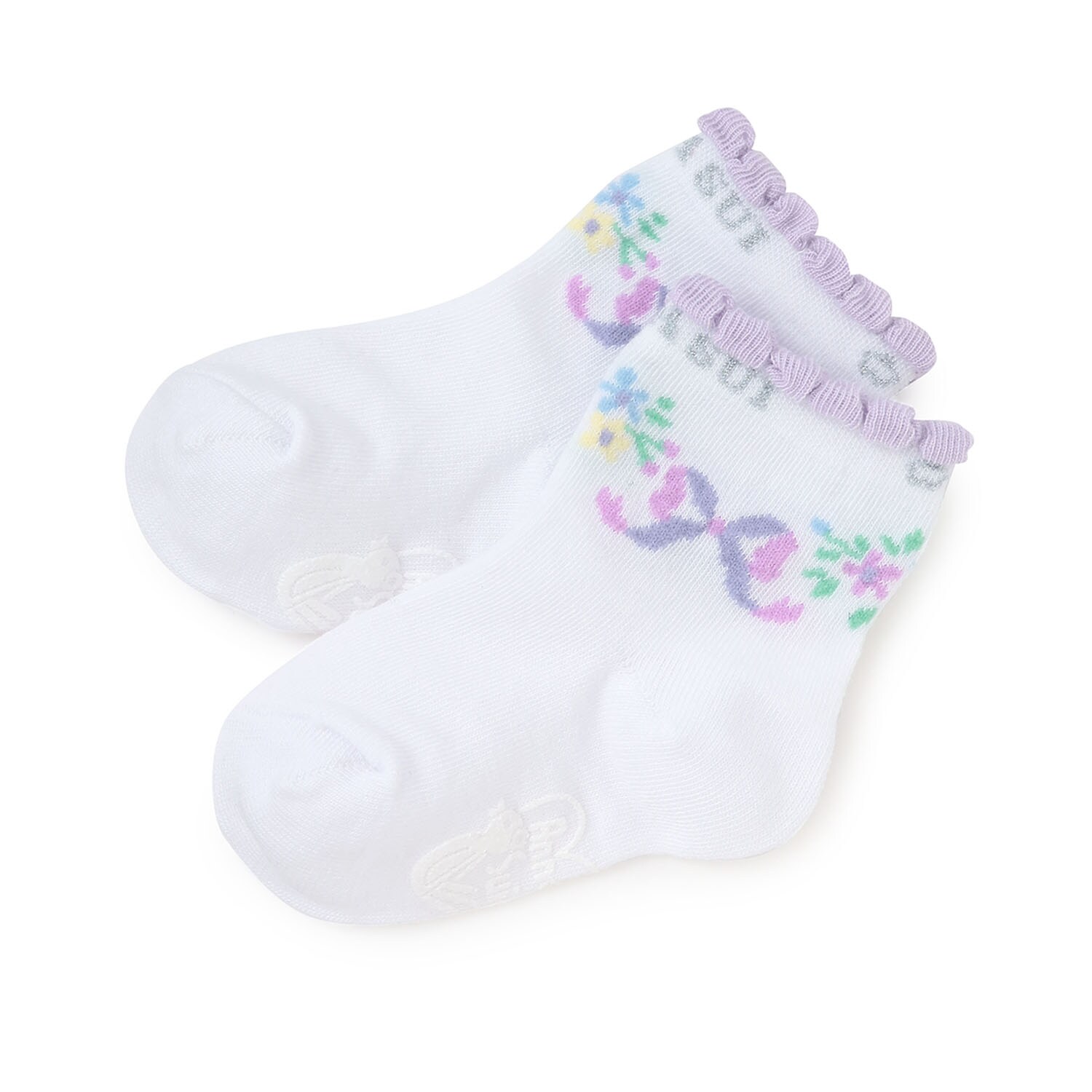 リボンフラワークルーソックス