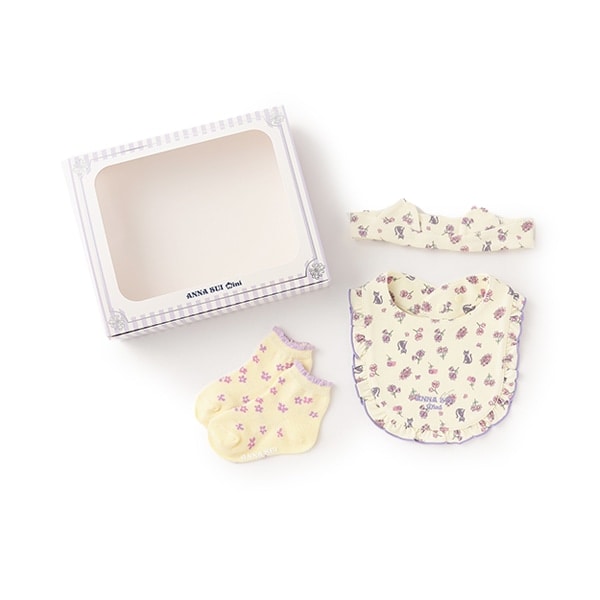 【BOX付】ボックスつきミニフラワー柄3点セット