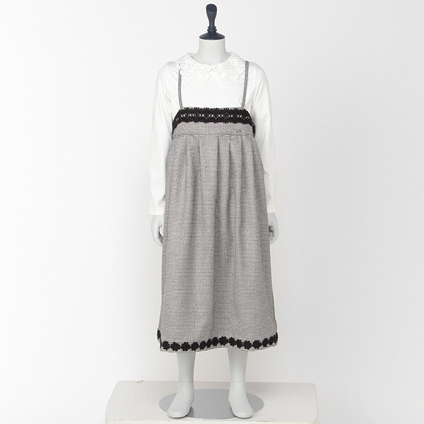 後ろリボンジャンパースカート