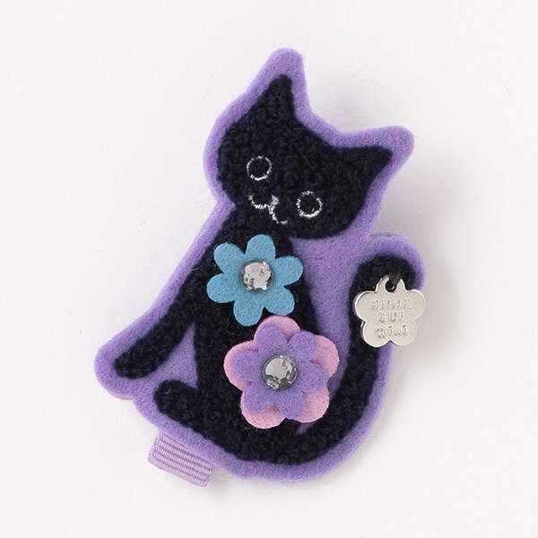 モチーフ刺しゅうヘアクリップ【日本製】