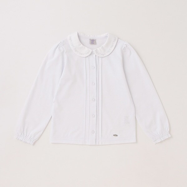 【セレモニー】衿刺しゅうカットブラウス