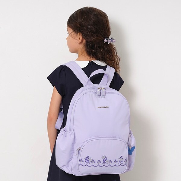 お花ブーケ刺しゅうリュック